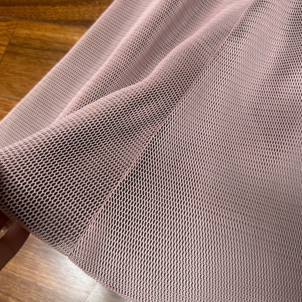 Mustard Seed Pink‎ mesh Off Shoulder Fit & Flare Party Dress - Size S - Picture 12 of 12